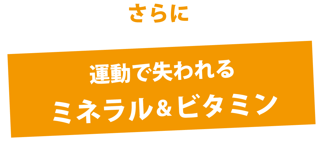 失われるミネラル＆ビタミン